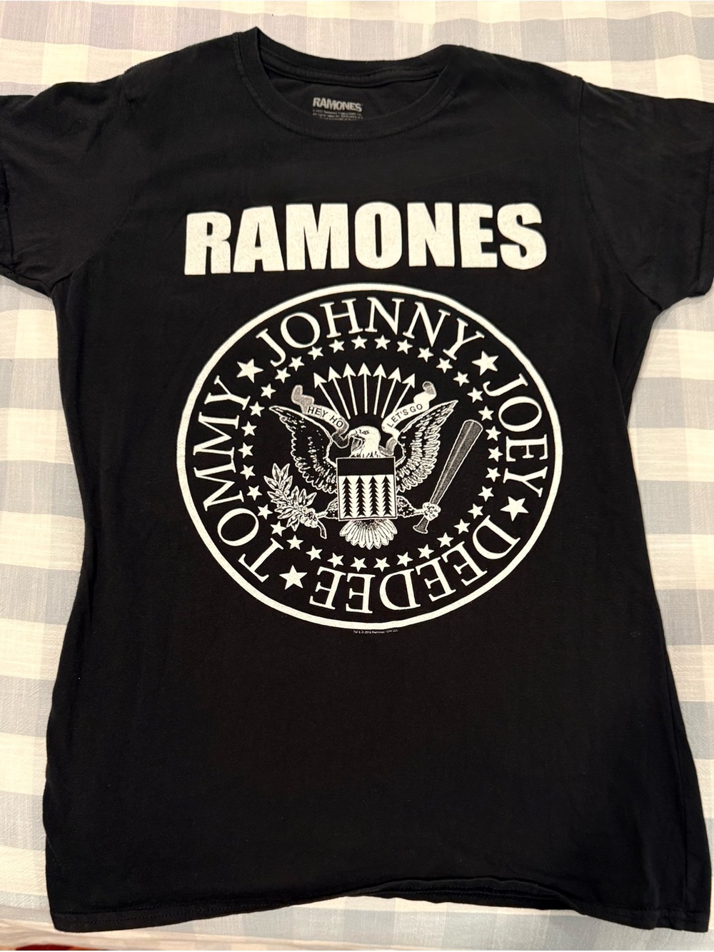 Ramones Black Graphic Logo Tee